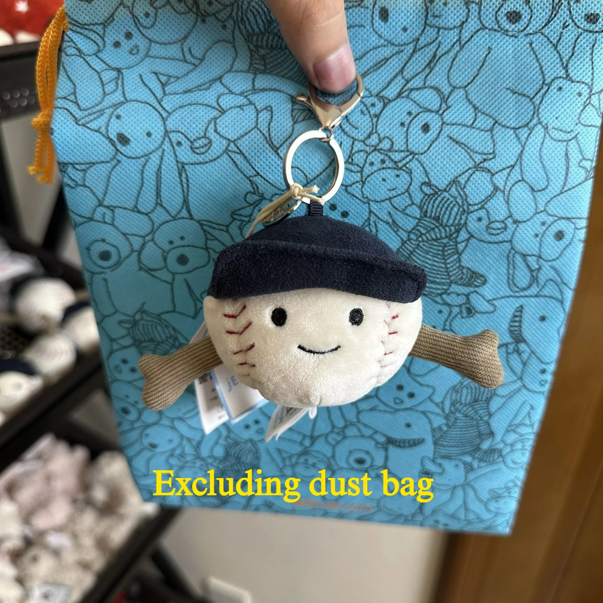Hot tea bag Jc Cute Plush Toy label cute girl bag charm plush toy keychain Kawaii plush toy Limited New Gift bag