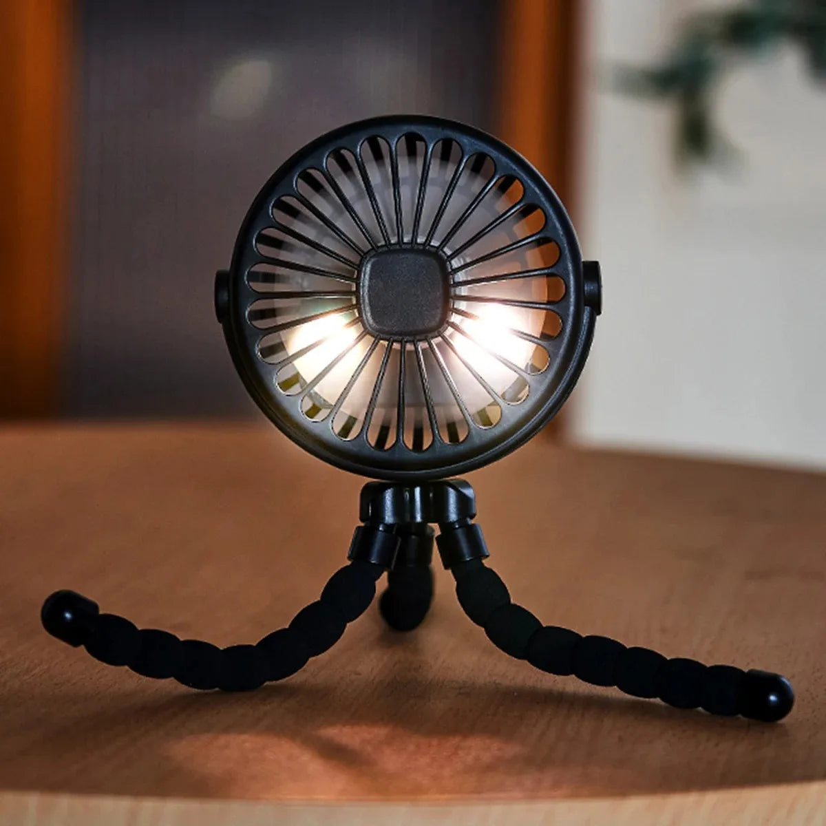 Baby Stroller Fan Hand Held Rechargeable USB Bladeless Small Folding Fans Mini Ventilator Silent Table Outdoor Cooler Neck Fan