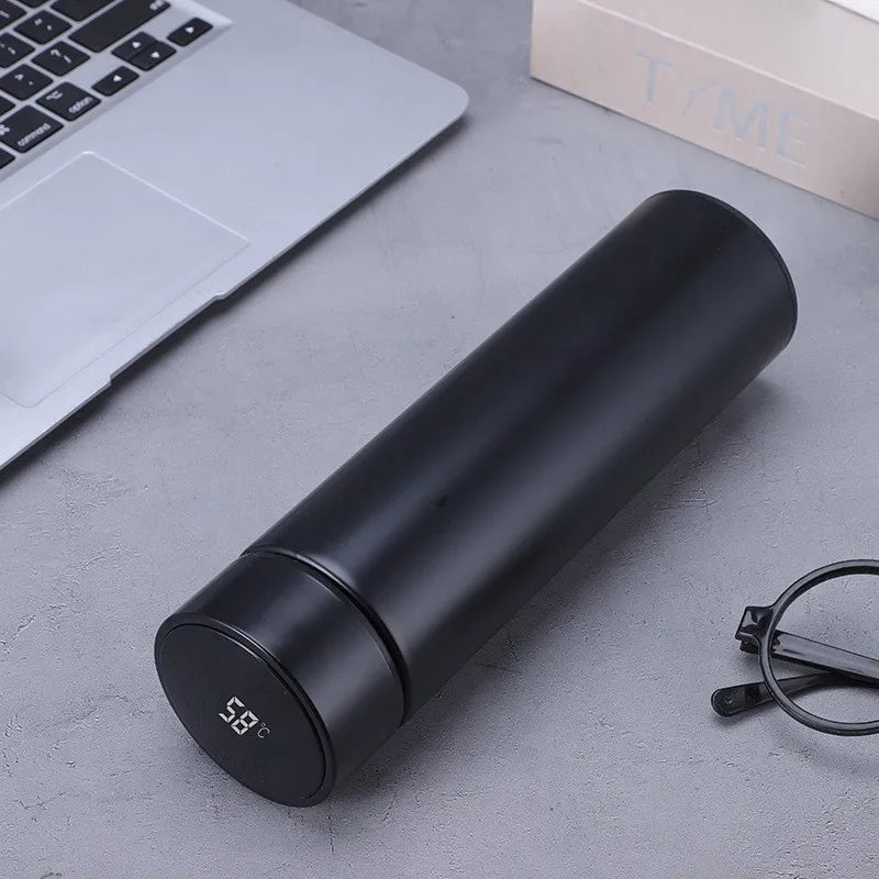 500ML Intelligent Temperature Stainless Steel Thermos Bottle Sports Water Cup Car Insulated Cup Thermal Mug Travel Vacuum Flasks