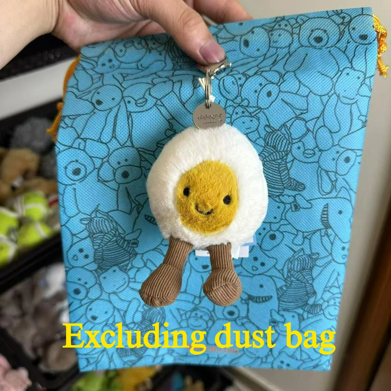 Hot tea bag Jc Cute Plush Toy label cute girl bag charm plush toy keychain Kawaii plush toy Limited New Gift bag