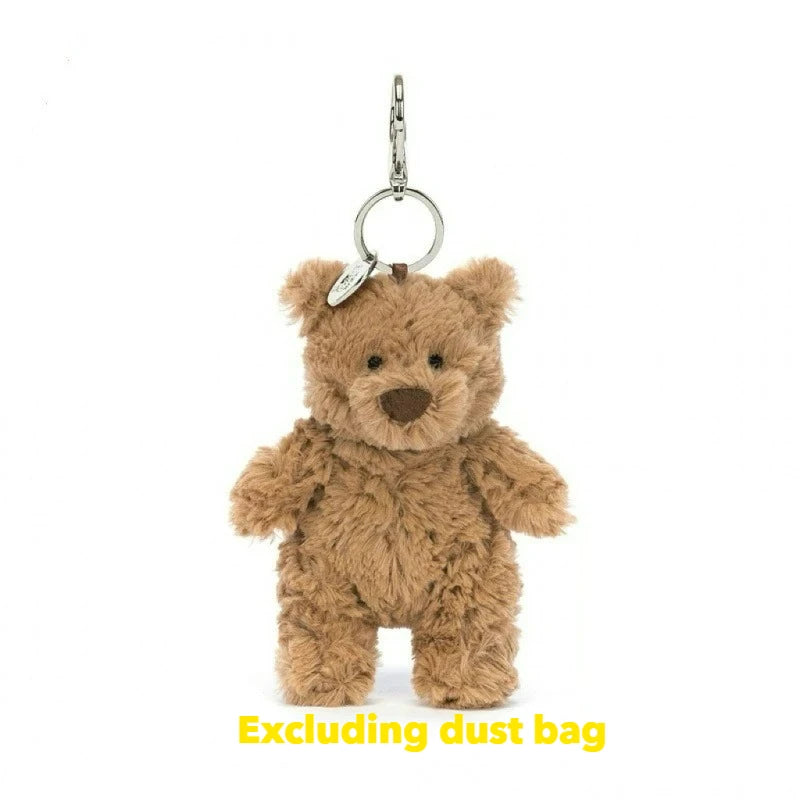Hot tea bag Jc Cute Plush Toy label cute girl bag charm plush toy keychain Kawaii plush toy Limited New Gift bag