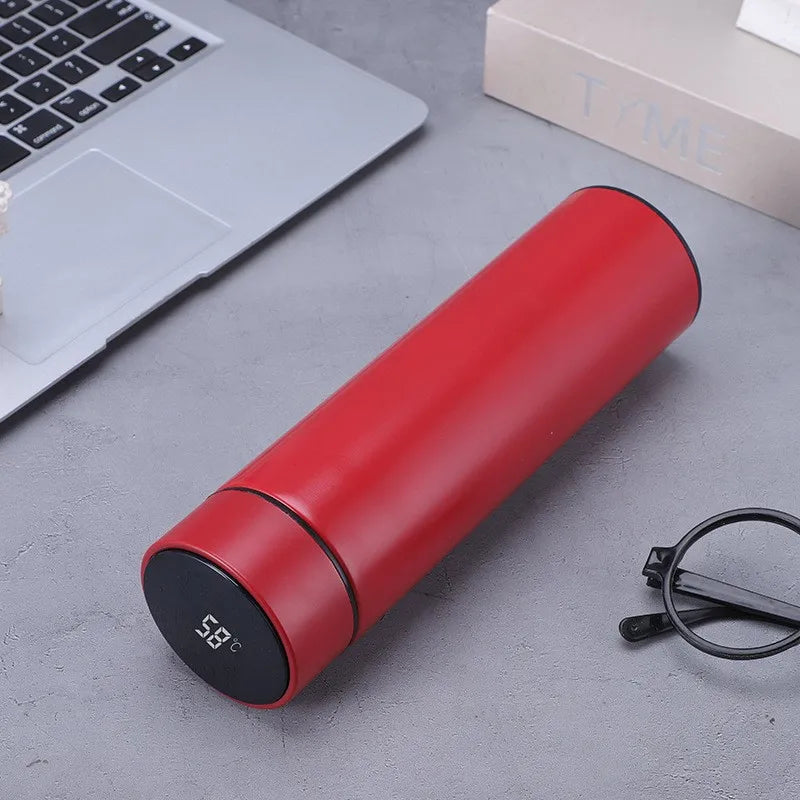 500ML Intelligent Temperature Stainless Steel Thermos Bottle Sports Water Cup Car Insulated Cup Thermal Mug Travel Vacuum Flasks