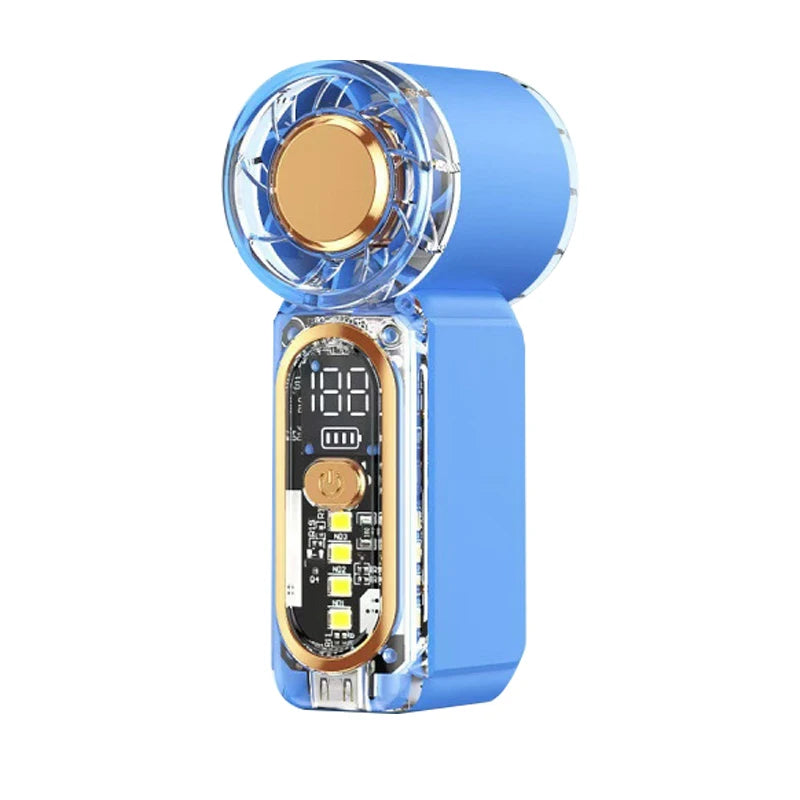 Lenovo Mini Handheld Fan 100 Speed Turbo Wind Gun USB Rechargeable Portable Outdoor Cooling Device 2026 New