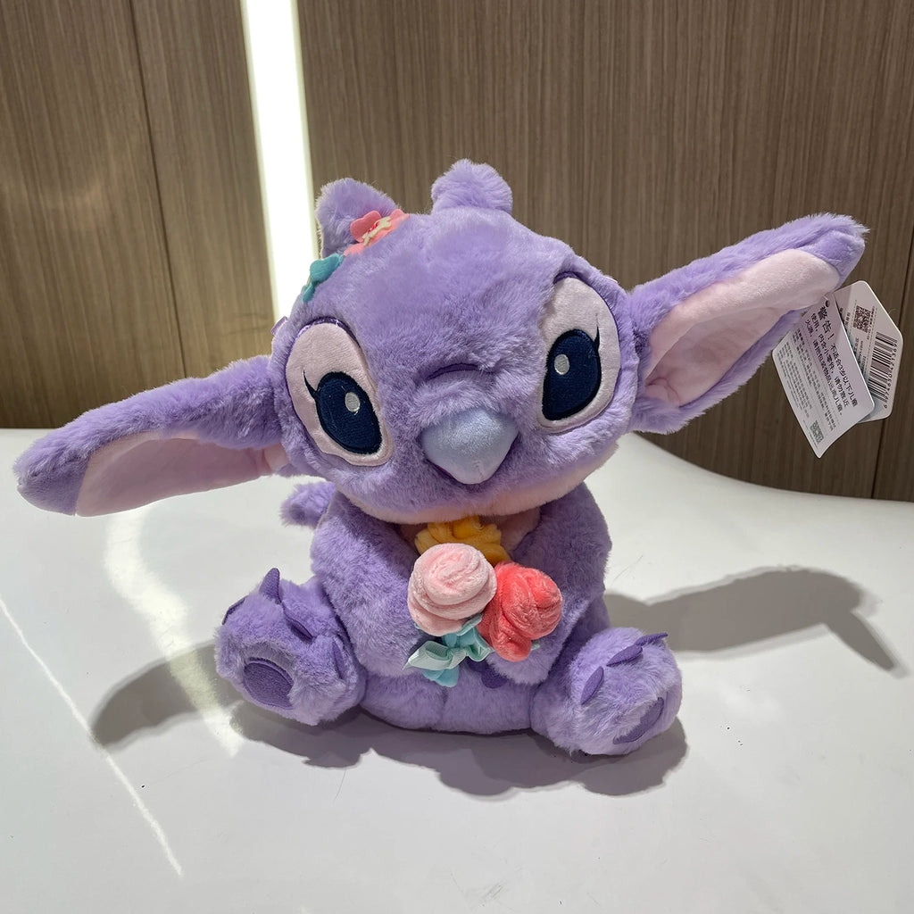 Genuine Disney Stitch 25-30CM Plush Toy Anime Lilo & Stitch Stuffed Toys Kawaii Cartoon Cute Pillow Doll Toys Kids Birthday Gift