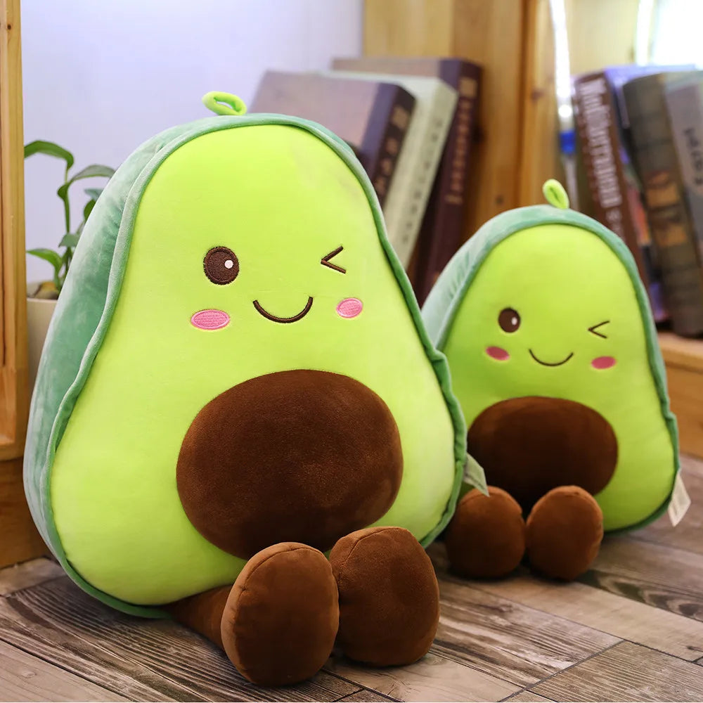 Cute Avocado Doll Pillow Soft Plush Toy Sleeping Pillow Children Girls Birthday Gift Large Fruit Rag Doll