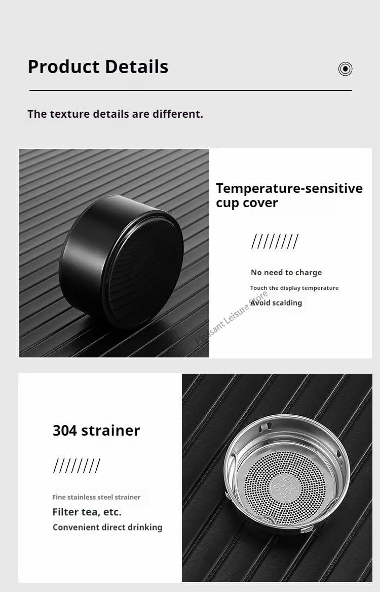 500ML Intelligent Temperature Stainless Steel Thermos Bottle Sports Water Cup Car Insulated Cup Thermal Mug Travel Vacuum Flasks