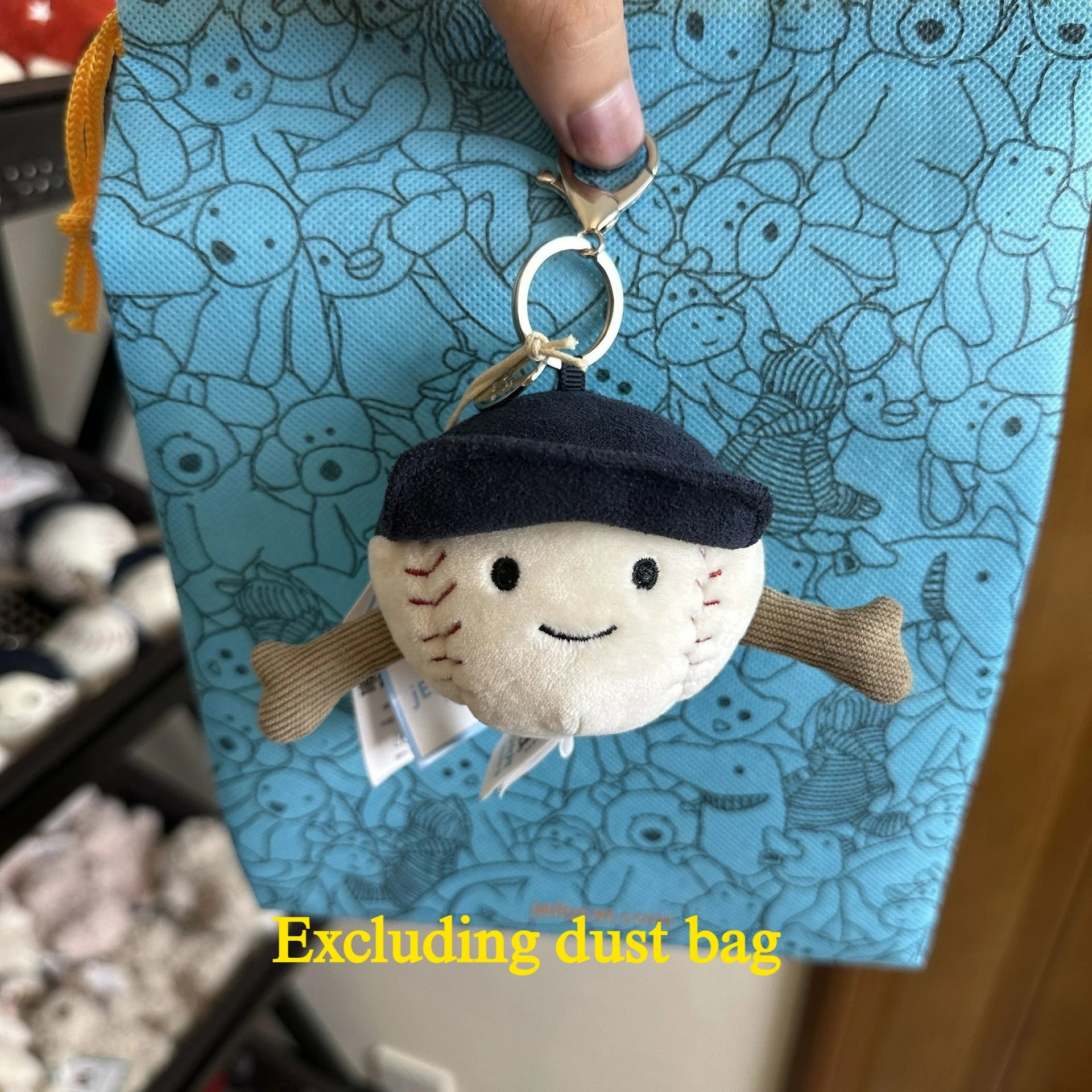 Hot tea bag Jc Cute Plush Toy label cute girl bag charm plush toy keychain Kawaii plush toy Limited New Gift bag