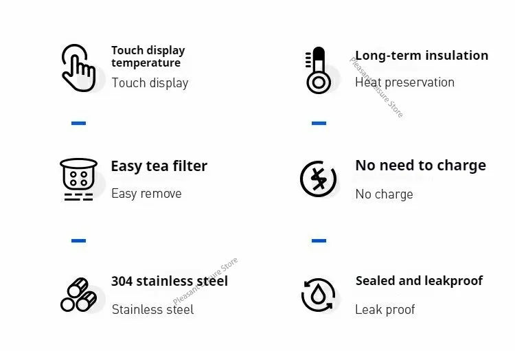 500ML Intelligent Temperature Stainless Steel Thermos Bottle Sports Water Cup Car Insulated Cup Thermal Mug Travel Vacuum Flasks