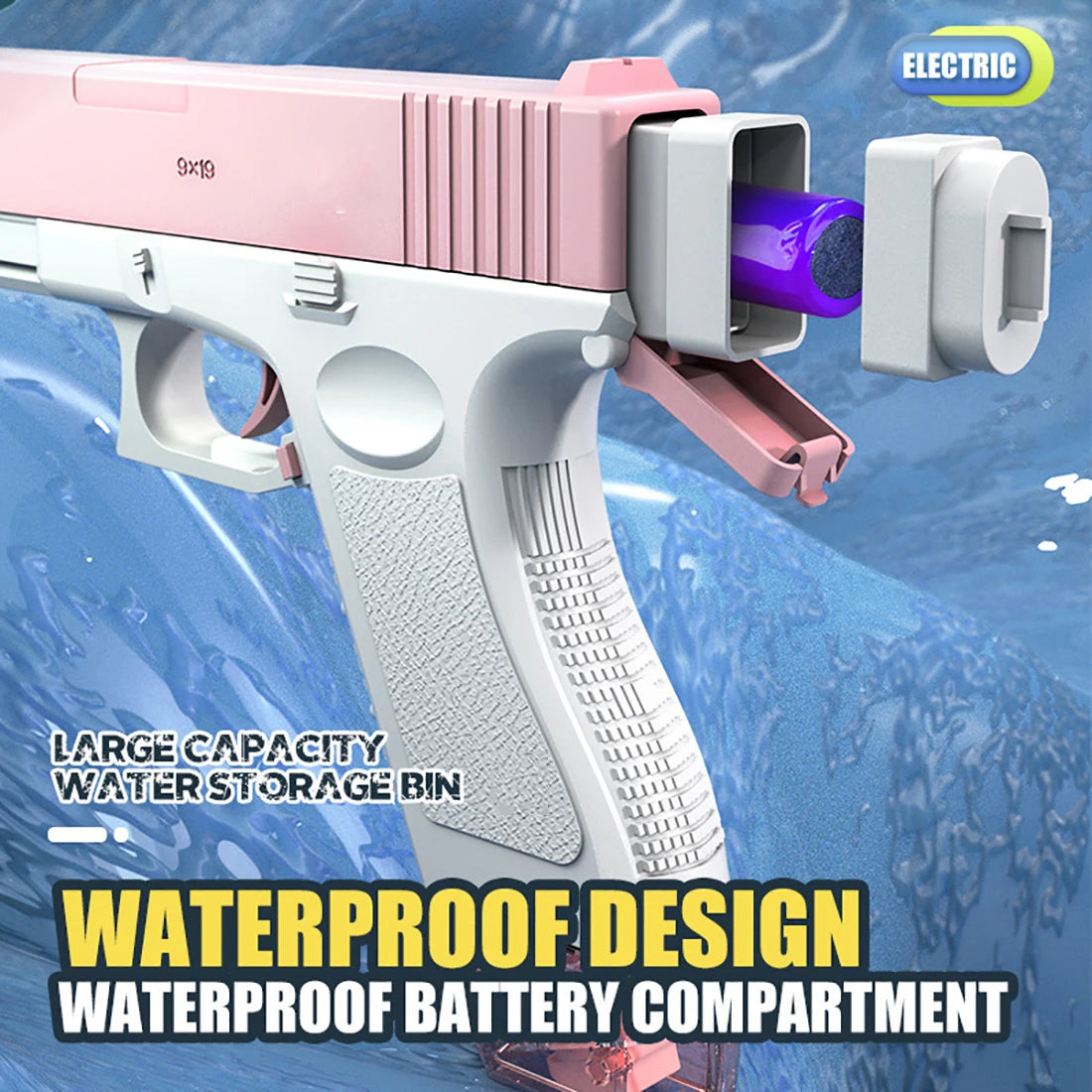 Electric Water Gun Water Spray Toys Bursts Children's High-pressure Strong Charging Energy Water Automatic Children's Toy Guns